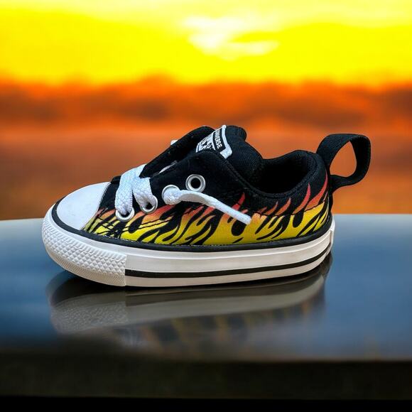 Toddler Converse Chuck Taylor AS Street Slip Into Flames Shoes Size 4 - Picture 1 of 7